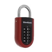 Wholesale - WORDLOCK RED VERTICAL PADLOCK C/P 48, UPC: 813113293029